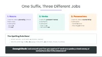 Mastering the S and ES Morphemes