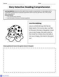 Beginning of Year Reading Comprehension Assessment