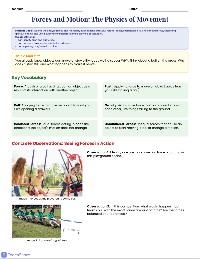 Forces and Motion Investigation