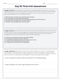 Mastering Main Idea and Supporting Details