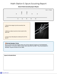 New York Knicks Math Data Stations