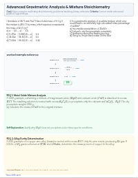 AP Chemistry: Composition of Mixtures Mastery