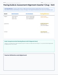 2026-2027 Comprehensive Instructional Pacing Calendar