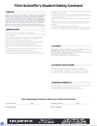 Student Laboratory Safety Contract