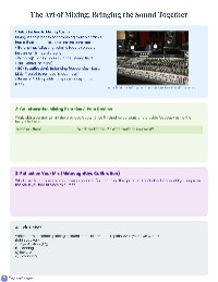 Sound Engineering Fundamentals