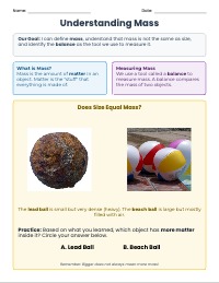 Understanding Mass: Matter, Size, and Measurement