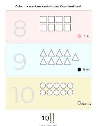 Tracing Numbers and Color Activities