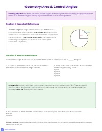 Mastering Circles: Definitions, Equations, and Arcs
