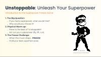 Unstoppable: Building Confidence Through Music