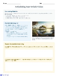 Artistic Inquiry Portfolio Reflection