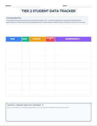 Tier 2 Data Tracking Form