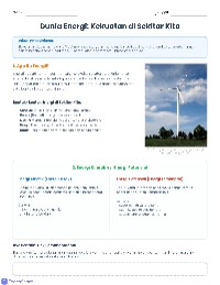 Proyek Mini: Energi di Sekitarku
