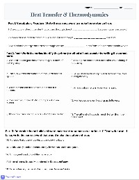 Heat Transfer and Thermodynamics Homework
