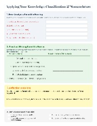 Understanding the Linnaean Classification System