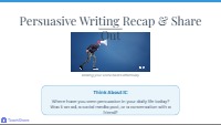 Lesson Recap and Share Out