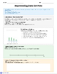 Data Displays Practice Handout