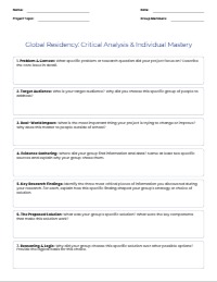 Global Residency Final Assessment and Evaluation