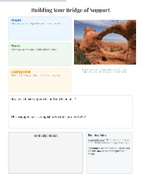 Building Your Bridge of Support
