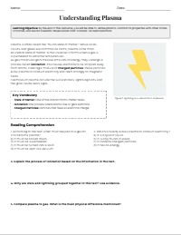 Plasma: The Fourth State of Matter