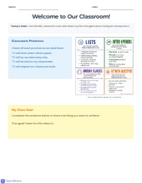 Classroom Entry & Expectations Reflection