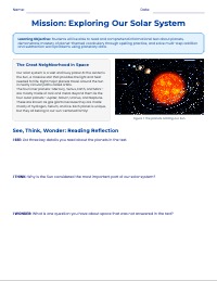 Exploring Our Solar System Adventure Pack