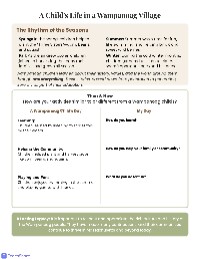 The Wampanoag People Overview