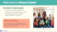 Chorus Room Logistics and Procedures