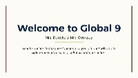 Introduction to Global 9 Course