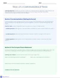 Mastering the APUSH DBQ Response Organizer