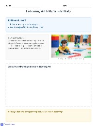 Listening and Body Awareness Activities
