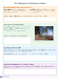 Sustainable Forestry Review Worksheet