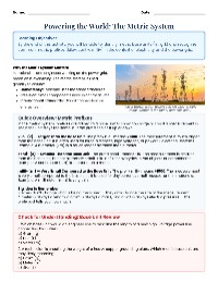 Power Grid Metric System