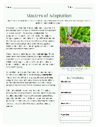 Understanding Animal Survival Strategies