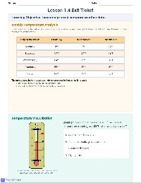 Weather Data Exit Ticket