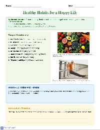 Healthy Habits for a Happy Life