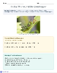 Fables Practice Worksheets