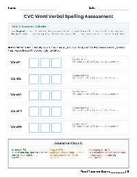 CVC Spelling Assessment