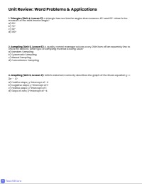8th Grade Math Mastery Review Packet