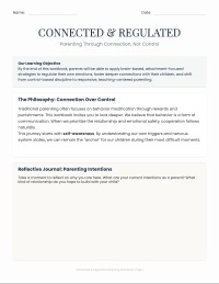 Connected & Regulated: Eight-Week Parenting Workbook