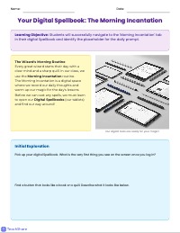 Spellbook Navigation Warm-up