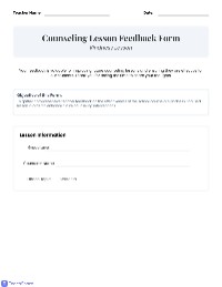 Kindness Lesson Feedback Form