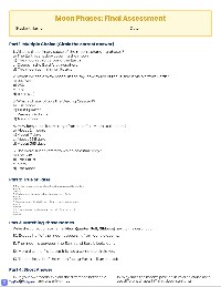 Moon Phases CER Analysis