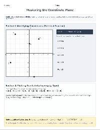 Navigating the Four-Quadrant Coordinate Plane