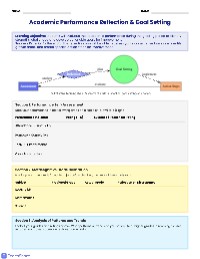Grading Period Reflection Guide