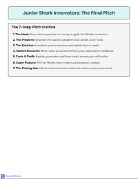 Junior Shark Business Project Guide