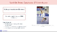 Sports Stereotypes and Grammar Intensifiers