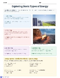 Energy Types Sort