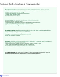 Advanced Employment Preparation Final Examination