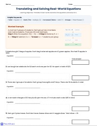 Mastering Algebraic Word Problem Equations