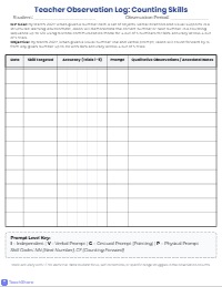 Jason's Daily Counting Mastery Program